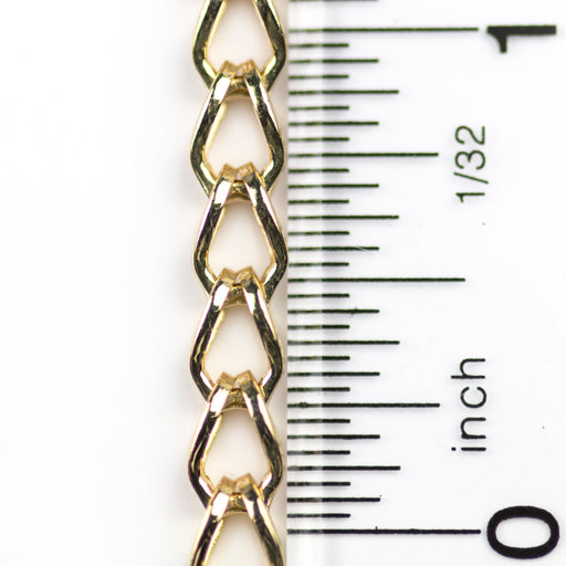 5mm x 3mm Fox Chain (Bicycle) - Gold
