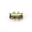 14mm x 10mm Slide Magnetic 2-Loop Clasp - Antique Brass