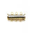 20mm x 10mm Slide Magnetic 3-Loop Clasp - Gold