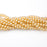 6mm Round Crystal Pearl - Gold