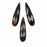 10mm x 40mm ONYX Faceted Teardrop (Side Drilled)