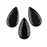 24mm x 44mm ONYX Teardrop (Front Drilled)