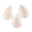 24mm x 44mm ROSE QUARTZ Teardrop (Side Drilled)