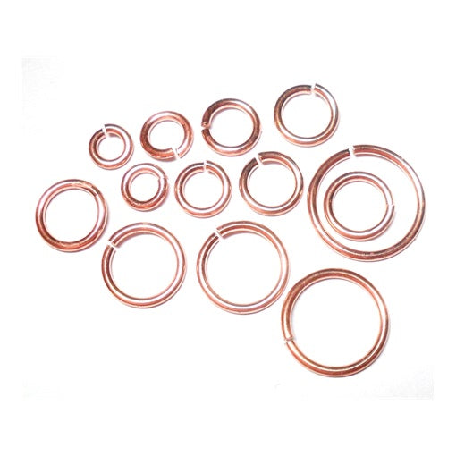 18swg (1.2mm) 1/4in. (6.7mm) ID 5.5AR Copper Jump Rings