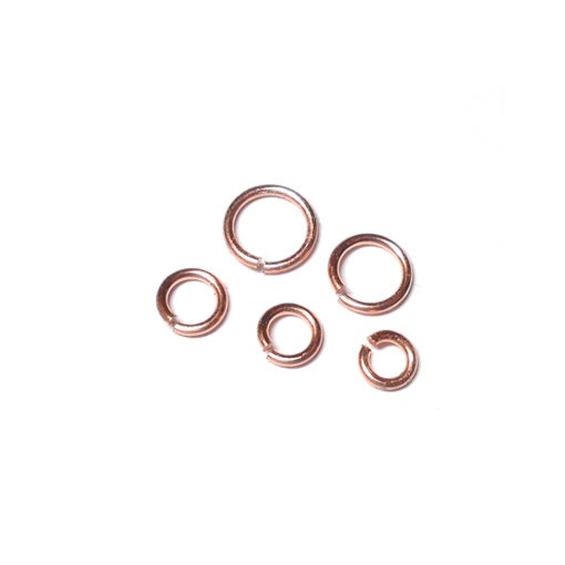 20awg (0.8mm) 3/16in. (5.0mm) ID 6.3AR Copper Jump Rings