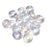 Czech  9mm OD Pressed Glass Rings - Crystal AB
