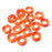 Czech  9mm OD Pressed Glass Rings - Orange