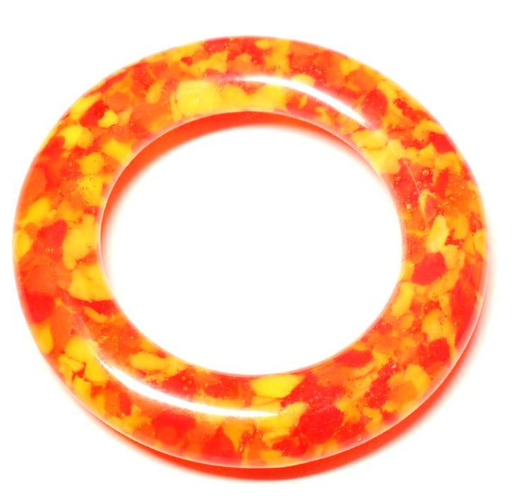 LovelyLynks Large (approx. 45mm diameter) Glass Circles - Citrus