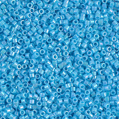 11/0 Miyuki DELICA Bead Pack - Opaque Turquoise Blue AB