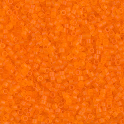 11/0 Miyuki DELICA Beads Pack- Matte Transparent Orange