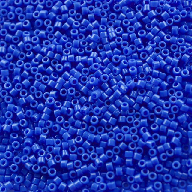 5 Grams of 11/0 Miyuki DELICA Beads - Opaque Cyan Blue
