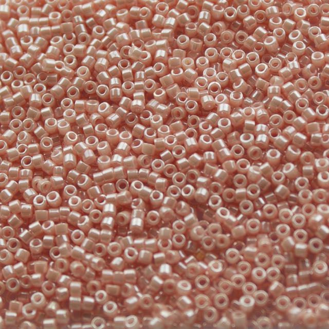 5 Grams of 11/0 Miyuki DELICA Beads - Matte Opaque Light Salmon