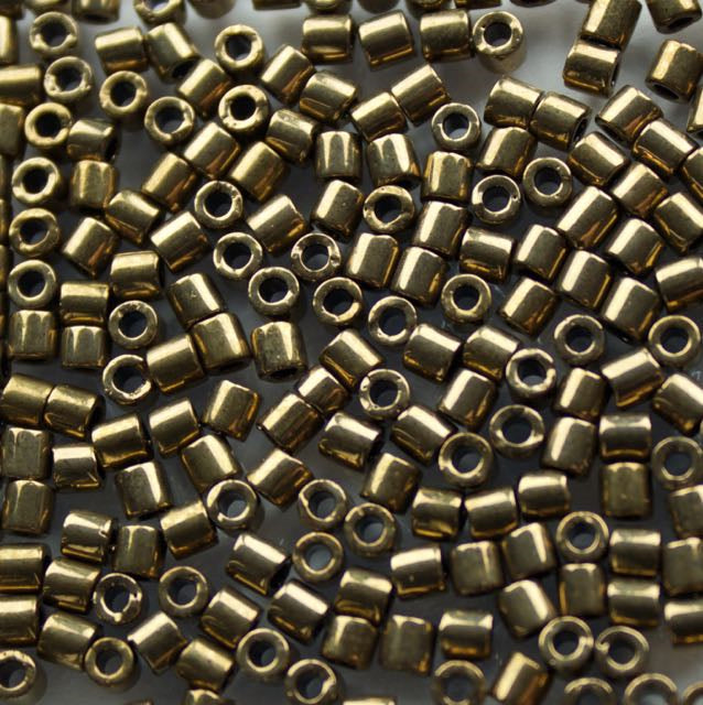 8/0 Miyuki DELICA Beads - Metallic Dark Bronze