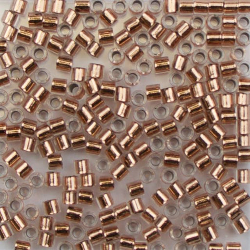 8/0 Miyuki DELICA Beads - Copper Lined Crystal