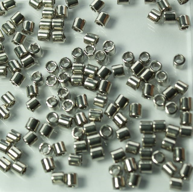 8/0 Miyuki DELICA Beads - Palladium Plated