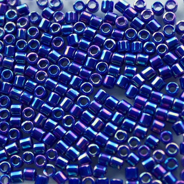 8/0 Miyuki DELICA Beads - Opaque Cobalt AB