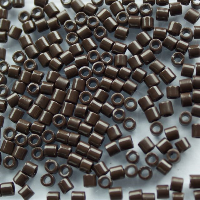 8/0 Miyuki DELICA Beads - Opaque Chocolate