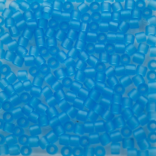 8/0 Miyuki DELICA Beads - Matte Transparent Aqua