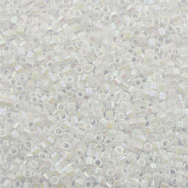 10/0 Miyuki DELICA Beads - White Pearl AB