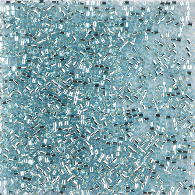 15/0 Miyuki DELICA Beads - Silverlined Aqua