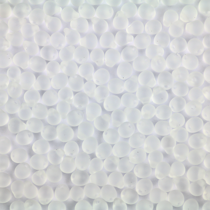 Miyuki 3.4mm DROP Bead - Matte Transparent Crystal