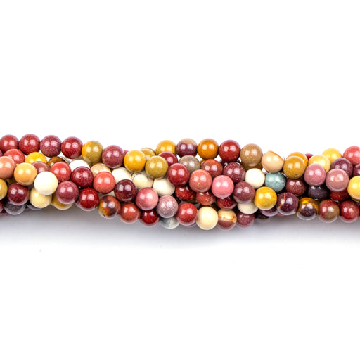 6mm Round SUNSET MOOKAITE - 16 inch Strand