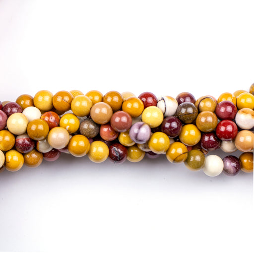 8mm Round SUNSET MOOKAITE - 16 inch Strand