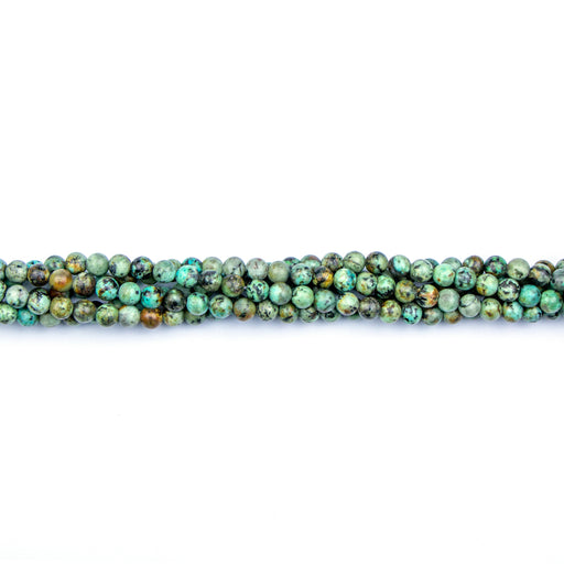 6mm Round AFRICAN TURQUOISE - 16 inch Strand