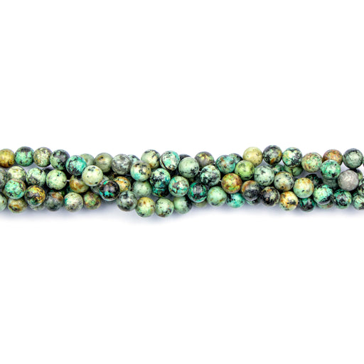 8mm Round AFRICAN TURQUOISE - 16 inch Strand