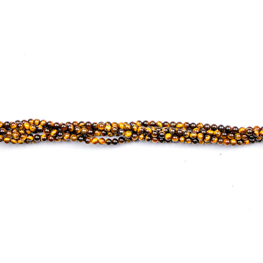 4mm Round TIGER EYE - 16 inch Strand