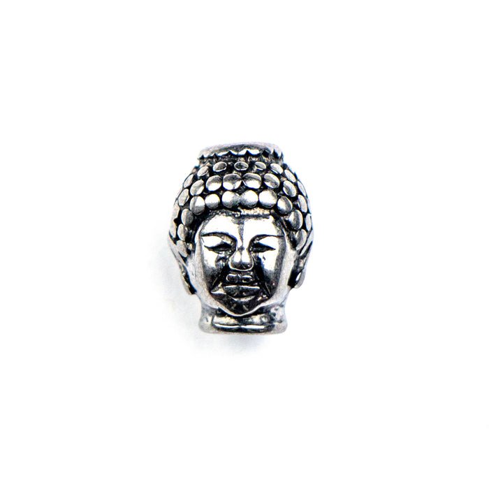 13mm x 9mm 3D Buddha Head Bead - Stainless Steel