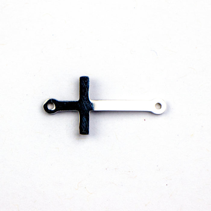 24.5mm x 11.5mm Cross Link - Stainless Steel