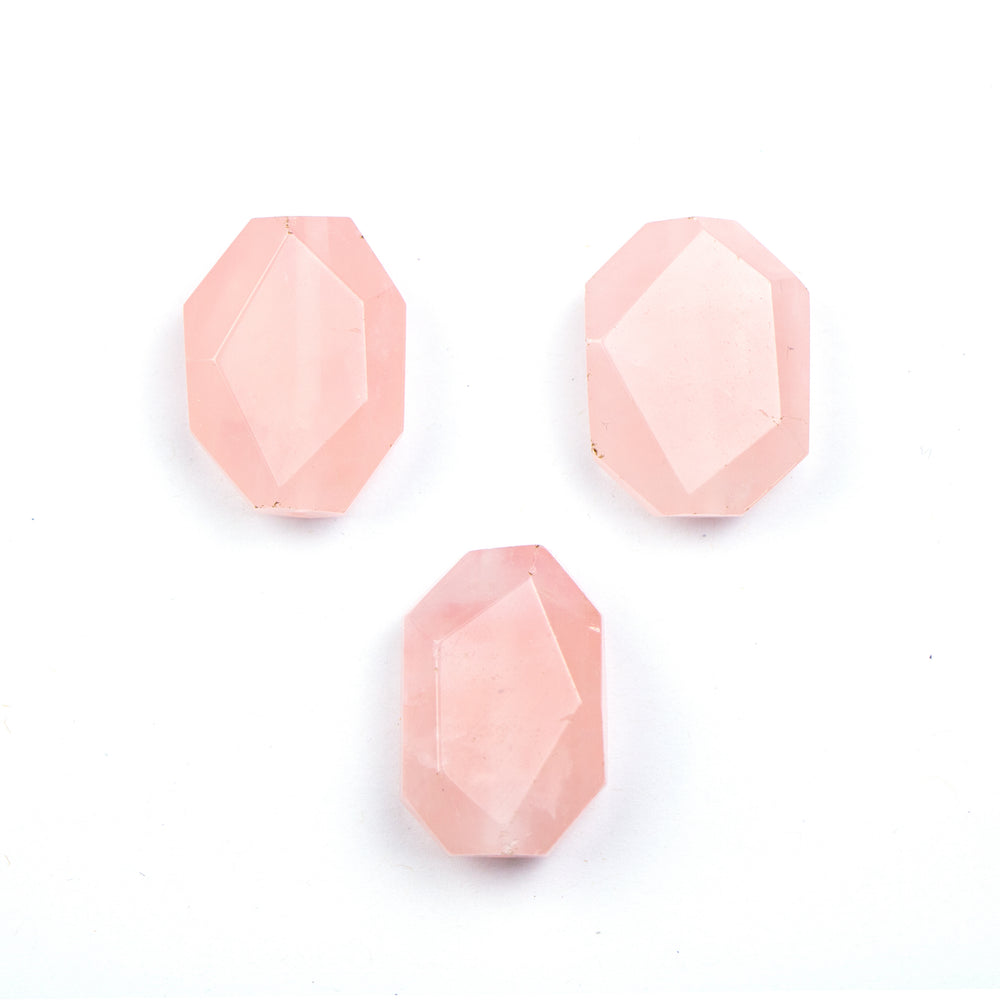 30mm x 20mm Octagon Bead - Rose Quartz