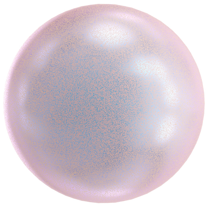 Crystal Brilliance 6mm Round Pearls - Iridescent Dreamy Rose