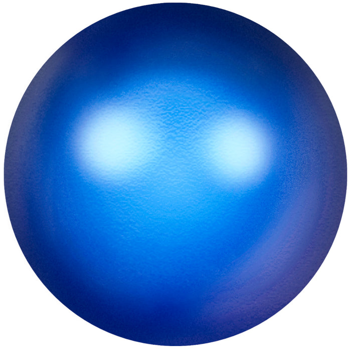 Crystal Brilliance 6mm Round Pearls - Iridescent Dark Blue