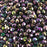 3mm FIRE POLISHED Bead - Jet Purple Iris