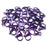 15mm Stainless Steel Lobster Clasp - Purple