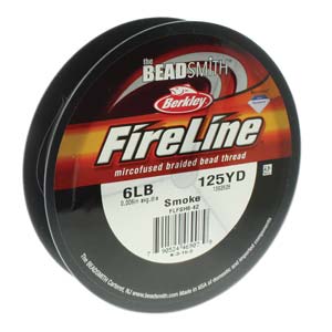 6 LB Fireline Beading Thread - Smoke (125 yards)