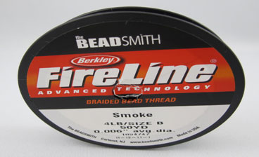 4 LB Fireline Beading Thread - Smoke