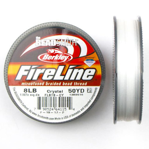 8 LB Fireline Beading Thread - Crystal