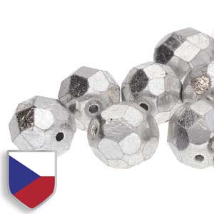 4mm FIRE POLISHED Bead (Czech Shield) - Crystal Full Labrador