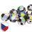 6mm FIRE POLISHED Bead (Czech Shield) - Jet Full Vitrail