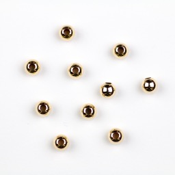 4mm Gold Filled Smooth Round Seamless Bead w/1.5mm Hole