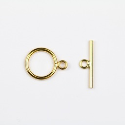 11mm Gold Filled Round Toggle Clasp