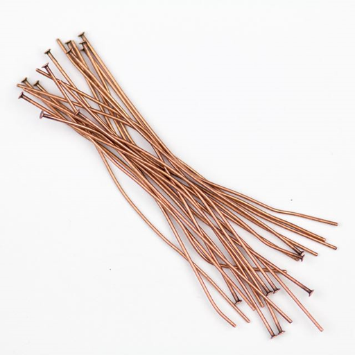 HEAD Pins - 2in. 24ga. (50pcs.) - Ant. Copper Plate
