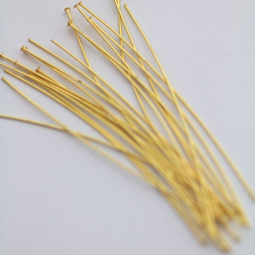 HEAD Pins 2in. 24ga. (50pcs.) - Gold Plate