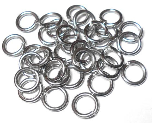 18swg (1.2mm) 3/16in. (5.1mm) ID 4.2AR Softer Tempered and Saw Cut Stainless Steel Jump Rings