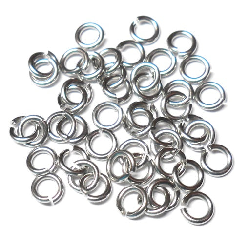 20awg (0.8mm) 3/32in. (2.4mm) ID  3.0AR Softer Tempered and Saw Cut Stainless Jump Rings