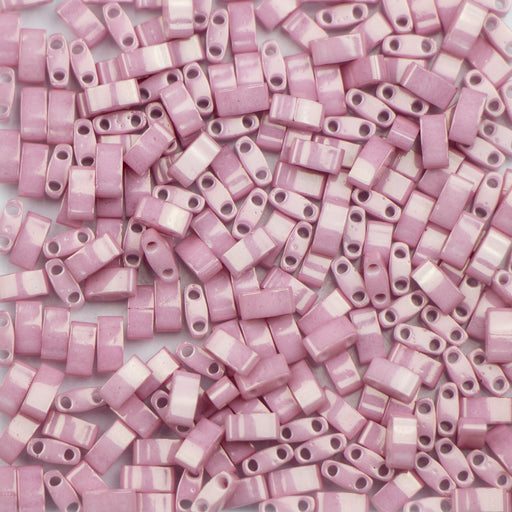 Miyuki HALF TILA Beads - Opaque Antique Rose Luster