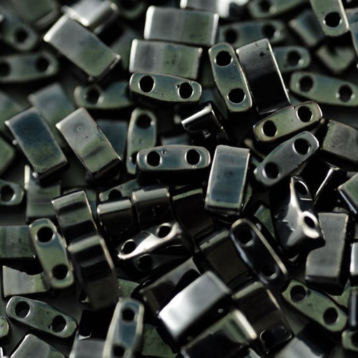 Miyuki HALF TILA Beads - Light Gunmetal